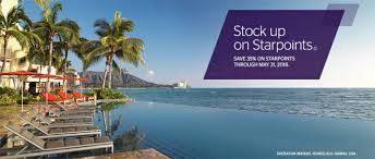 Get A 35 Discount On Starpoints Through 31 May