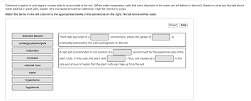 Maybe you would like to learn more about one of these? Extensive Irrigation In Arid Regions Causes Salts To Chegg Com