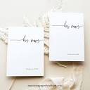 Wedding Vows Cards Template, Modern Classic Design, Editable Vow ...