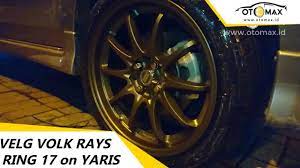 Velg mobil rays 910 ring 17 hyper black lip polish. Volk Rays Ce28 Ring 17 On Toyota Yaris Sinar Otomax Youtube