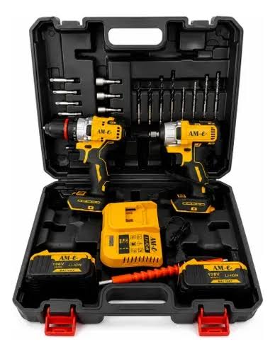 Kit De Taladro Y Atornillador Inalámbrico 2 Baterías De 198v | MercadoLibre
