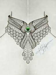 Traditional Indian Jewellery Daimond Pendant Daimond With Gold Pendant Stone With Jewellery Design Sketches Jewelry Design Drawing Accessories Design Sketch