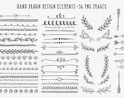Hand Drawn Clip Art Commercial Use Clipart Dividers Borders Laurels Arrows Doodle How To Draw Hands Clip Art Clip Art Borders