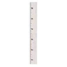 kate and laurel white 6 5 ft wooden growth chart 211752