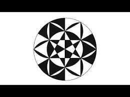 Black And White Geometric Design Easy The Art Of Drawing Circles Geometrical Shapes In Tutorial Youtube Geometric Patterns Drawing Easy Drawings Geometric