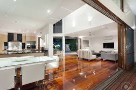 Luxurious Home Interior With Large Sliding Doors Stock Photo Picture And Royalty Free Image Image 18573564