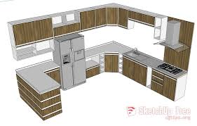 1150 Kitchen Sketchup Model Free Download In 2020 Sketchup Model Kitchen 3d Model Warehouse Kitchen