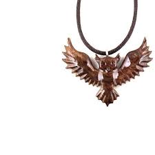 Owl Pendant Owl Necklace Owl Jewelry Flying Owl Pendant Wood Owl 28 Liked On Polyvore Featuring Je Hand Carved Jewelry Wood Jewelery Wooden Jewelry