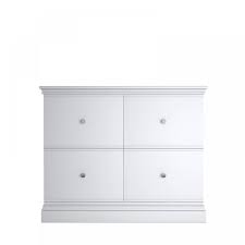 Large and sturdy metal, side/lateral filing cabinet. Island Breeze 4 Drawer Wide Filing Cabinet