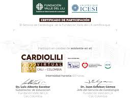 Check out Joselyn Melissa Gutiérrez Bermúdezs Cardiolili 2022 XV Congreso  Internacional de Cardiología credential issued by CARDIOLILI 2022