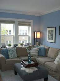 Finding Space Our New Console Table Light Blue Living Room Blue Walls Living Room Tan Couch Living Room