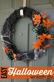 Learn how to make spooktastic halloween wreaths and front door decorations with these inspirational diy ideas from hgtv. Easy Halloween Wreath Diy A Mom S Take