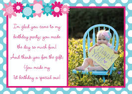 Thank You Message For Birthday Gift From Girlfriend Pin By Sara Hunnicutt On Charlee S First Birthday Party Birthday Card Messages Birthday Thank You Cards Custom Thank You Cards