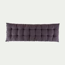 Housse en tissu acrylique et imperméable. Coussin D Assise De Banc Matelasse En Coton Gris Restanque 40x120cm Emilie Galette De Chaise Coussin Assise Coussin Banc Coussin