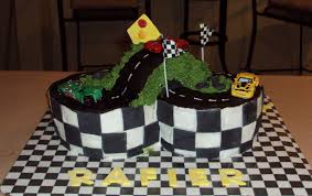 Purchase the cake mold and your favorite cake mix. Race Track Cake Race Track Cake Race Car Cakes Cake