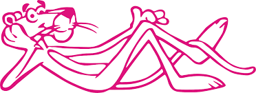 The coolest cat on instagram! Pink Panther Liegend Aufkleberwerkstatt