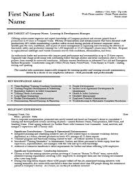 Learning And Development Manager Resume Template Premium Resume Samples Example
