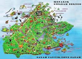 Mulai dari wisata alam, wisata kuliner dan wisata edukasi yang akan memanjakan anda dan keluarga ketika bercuti di tempat ini. Tempat Menarik Di Sabah Map Sabah World Map