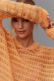 Anthropologie Pilcro Open-Stitch Pullover Sweater Size S MSRP198.00