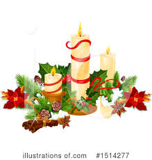 Christmas Candle Clipart 1068734 Illustration By Rosie Piter
