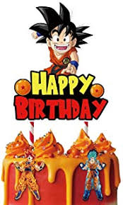 Maybe you would like to learn more about one of these? Amazon Com Goku Cake Toppers Frosting Icing Decorations Grocery Gourmet Food