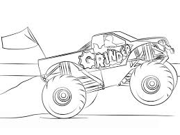 All the colouring sheets are available for the monster jam is the main and largest of them. Grinder Monster Truck Coloring Page Free Printable Coloring Pages For Kids