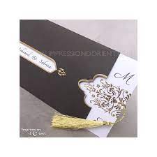 Faire Part De Mariage Oriental Noir Blanc Et Or Modele Zineb Disponible Sur Notre Site Personnalisatio Faire Part Mariage Mariage Carte Invitation Mariage