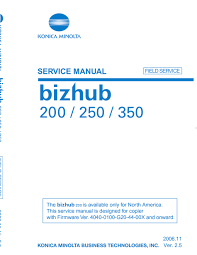 Buy konica minolta bizhub, driver installation steps. Konica Minolta Bizhub 200 Service Manual Pdf Download Manualslib