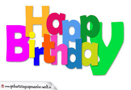 Browse our collection of happy birthday wishes and messages to send to your loved ones to become a part of their birthday. Happy Birthday Geburtstagskarte Mit Bunten Buchstaben Geburtstagsspruche Welt