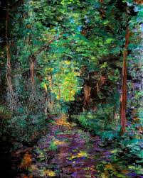 27 ways to create nature art: Impressionism Green Forest Nature Painti Painting By Alexander Brisac Artmajeur