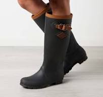 Women’s High-Tide Rain Boot: Black Brown