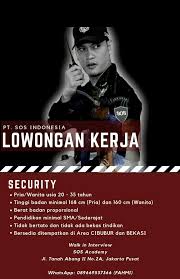 Hari ini tim gingsul ingin berbagi peluang kerja terbaru di jakarta utara untuk sobat semuanya. Cari Lowongan Kerja Security Di Jakarta Pusat