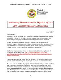 We are specialist employment solicitors advising on settlement agreements in the. Concessions And Highlights Of Contract Offer June 13 2021 Usw Local 6500