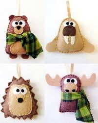 Keceden Yapilan Kucuk Sevimli Hayvanlar Nazarca Com Noel Elisleri Elisi Fikirleri Kids Crafts