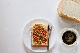 This recipe is our take on japan's hokkaido milk bread, a loaf so light it's often described as feathery. Sandwich From Fresh Hokkaido Milk Bread With Ham Sweet Corn And Cheese Served With Black Coffee Royalty Free Stock Fotok Kepek Es Stock Fotozas Image 77503976