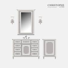 Store away bathroom clutter in style with our luxury range of vanity units. Hamptons Style Bathroom Vanity In Grey White Christophe Living