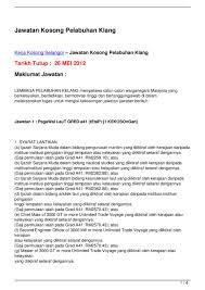 Contoh lengkap surat lamaran kerja dalam bahasa inggris via www.belajarbahasainggrisindonesia.com. Jawatan Kosong Pelabuhan Klang By Danuri Aljabra Issuu