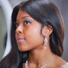 Pearl Earrings Rose Gold Crystal Bridal Earrings Tear Drop Earrings Pearl  Wedding Jewelry Set Bridal Jewelry Set MOB Earrings MOG Jewelry