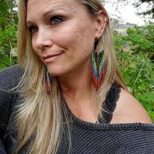 Beaded Fringe Earrings