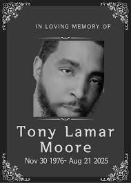 Sincerest condolences to the family and friends of Mr. Tony Moore. Our  thoughts and prayers are with you. 🙏🏾😇