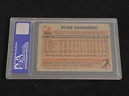 Maybe you would like to learn more about one of these? Lot Psa 8 Nm Mt 1983 Topps Ryne Sandberg Rookie 83 Baseball Card Hof Chicago Cubs