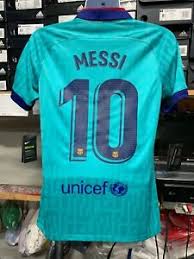 Leo messi quiere abandonar en fútbol club barcelona. Nike Fc Barcelona Third Kid 2019 20 Green 10 Lionel Messi Le Size Man Xl Only Ebay