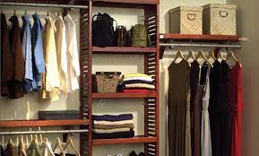 Shelf depth combined with the benefits of the deluxe organizer to provide up to 22ft. Up To 47 Off A Solid Wood Closet Organizer Groupon