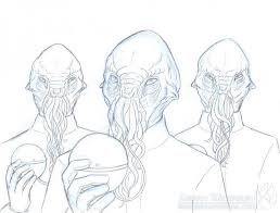 Doctor Who Ood Red Nebula Studios Doctor Who Drawings Doctor Who Art Ood Doctor Who