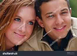 Young Couple Autumn Forest Picnic Area Stock Photo 21265636