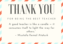 Thank you message for teacher appreciation. 100 Best Teacher Appreciation Thank You Notes Ever Written Futureofworking Com