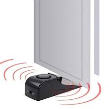 Mini Wireless Vibration Alarm Door Stop Alarm In 2020 Door Stop Home Security Door Stopper