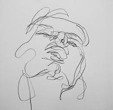 Continuous Contour Drawing Art Sketches Line Art Drawings