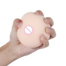 Silicone Artificial Breasts False Chest Male Squeeze Ball Toys Relax  Squeezable | eBay