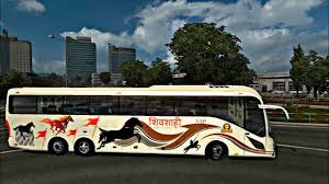 Shivshahi Msrtc In Game Ets2 Euro Truck Simulator 2 New Bus Mod L Volvo Bus Volvobus In India Youtube